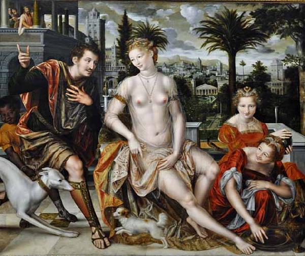 Jan Massijs David and Bathsheba oil painting picture